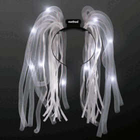 Custom White LED Noodle Headbands — image 1