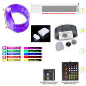 Custom Synchronized Magnetic LED Wristbands — image 2