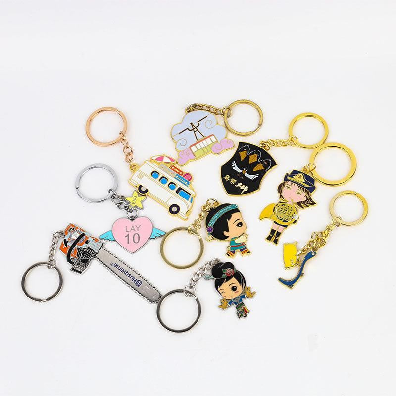 Custom Hard Enamel Metal Keychains