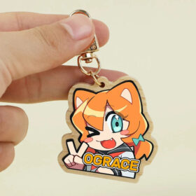 Custom Printed Natural Wood Keychains — image 1