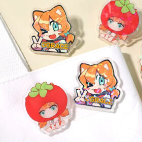 Custom Clear Acrylic Pins — image 2
