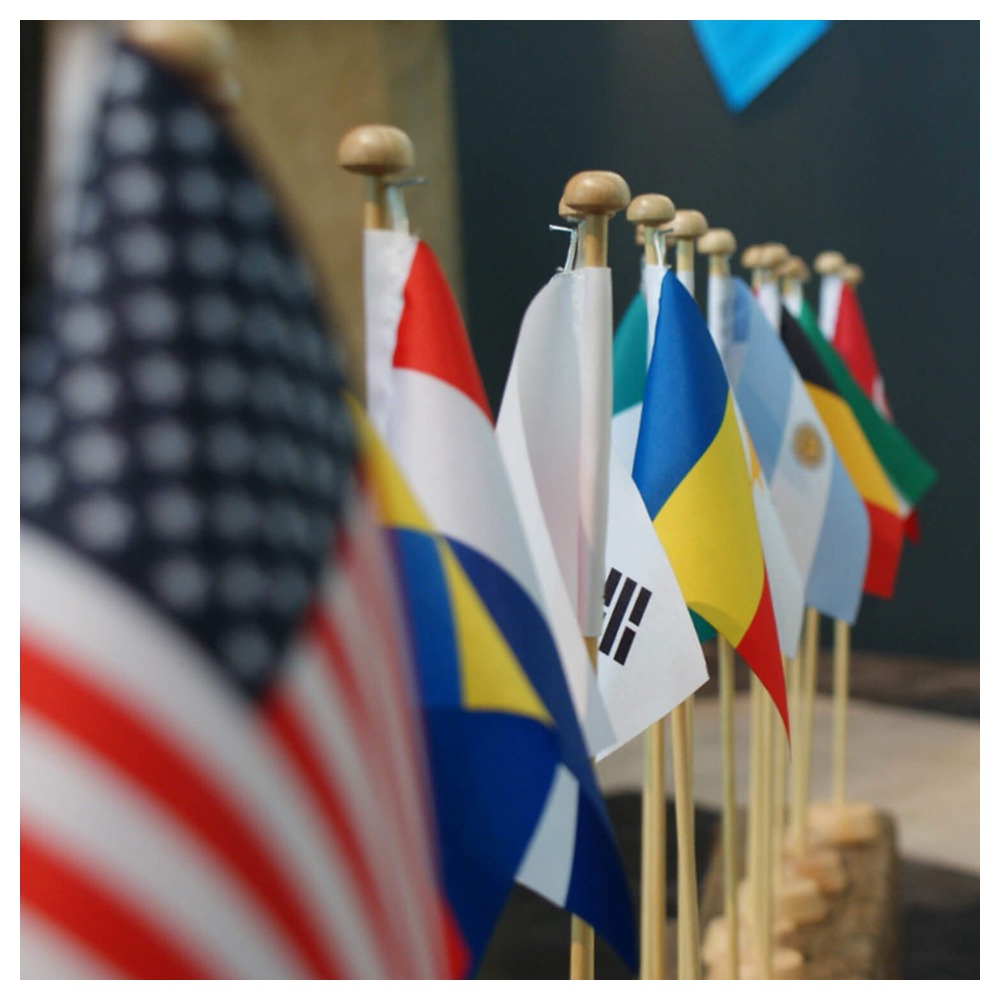 Custom Mini Hand Flags
