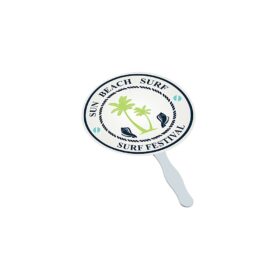 Custom Round Cheering Hand Fans — 8 in — image 1