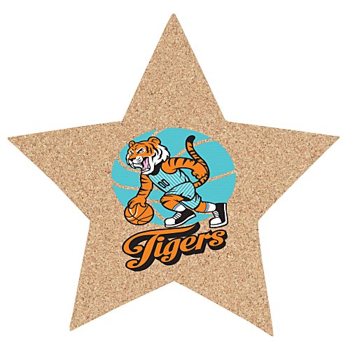 Custom Star Cork Fan Coaster