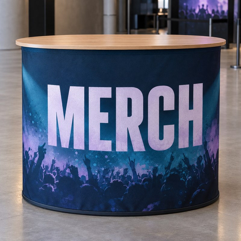 Custom Fabric Merch Counter Display