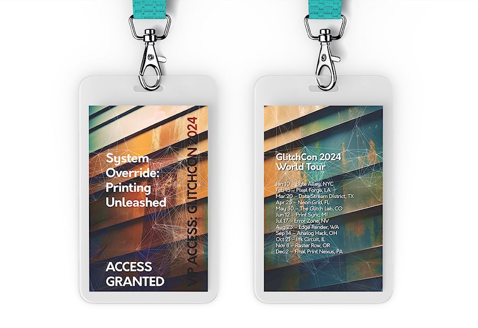 Custom Laminated Conference & Backstage Passes