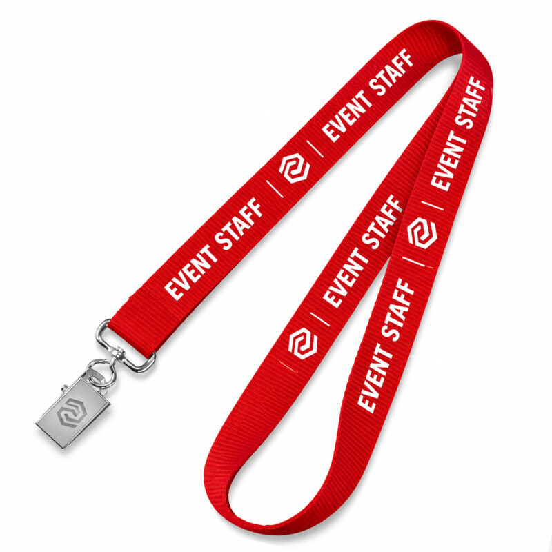 Custom Screen-Printed Polyester Lanyards