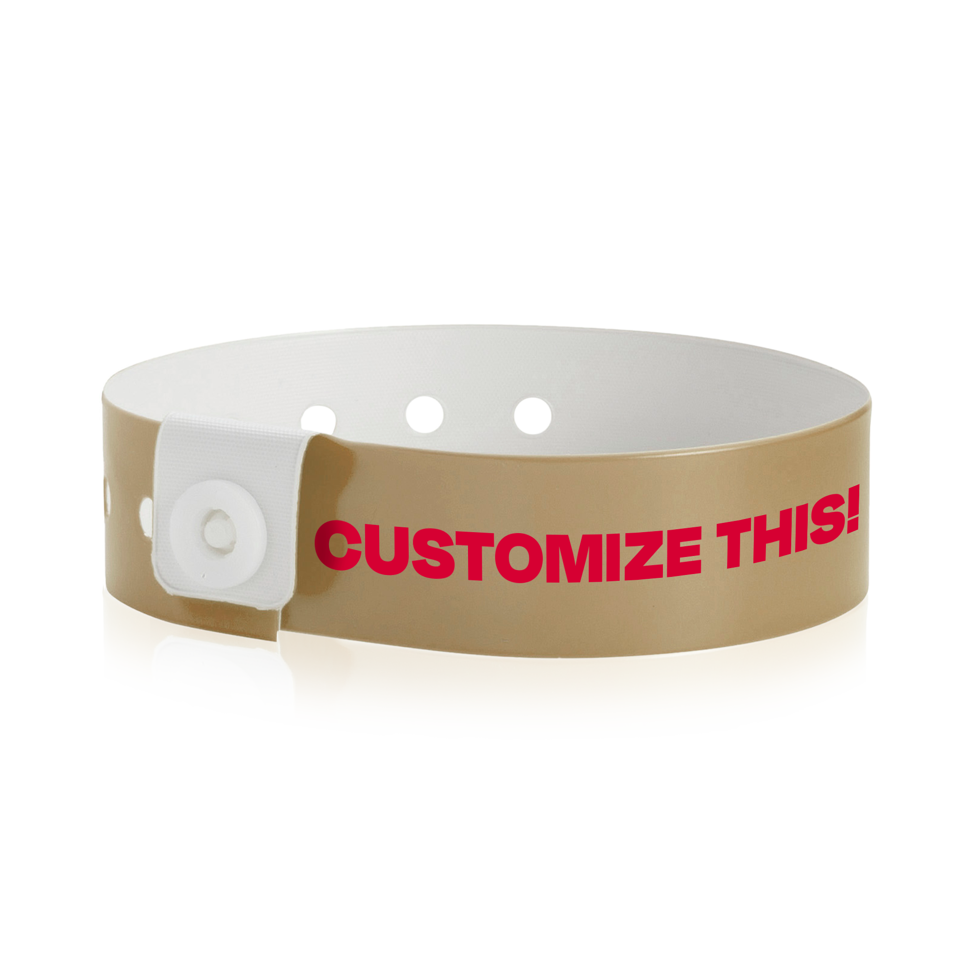 Custom Snap-Closure Vinyl Wristbands