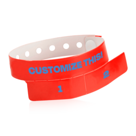 Custom 2-Tab Redemption Vinyl Wristbands — image 1