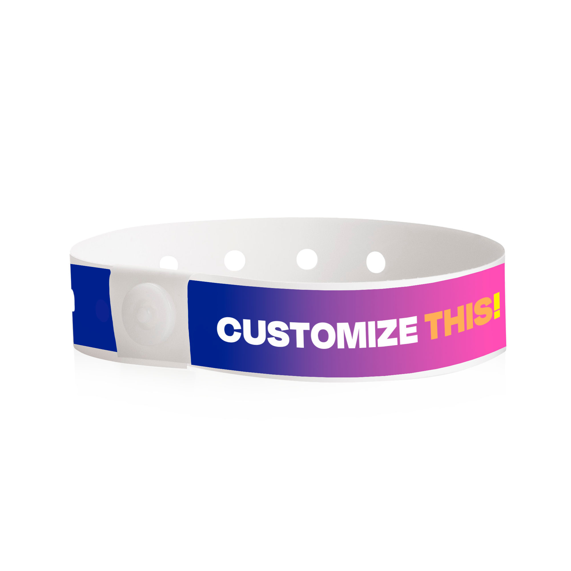 Custom Full-Color Plastic Wristbands
