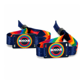 Custom RFID Fabric Wristbands with Printed PVC Tags — image 1