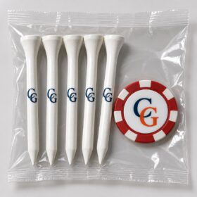 Custom Golf Tournament Packs - Tees & Poker Chip Marker — image 1