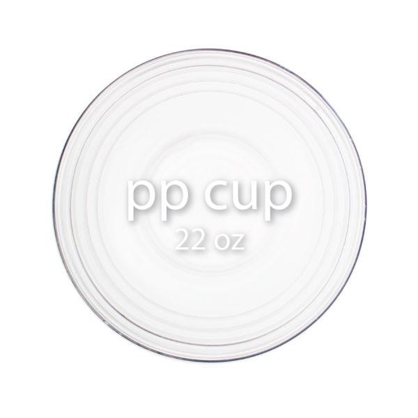 Blank Clear Plastic Cups - 90mm Rim