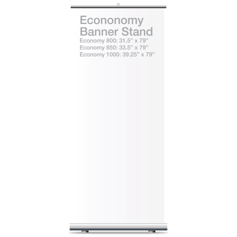 Silver Retractable Banner Stands - Hardware Only, 12 Pack