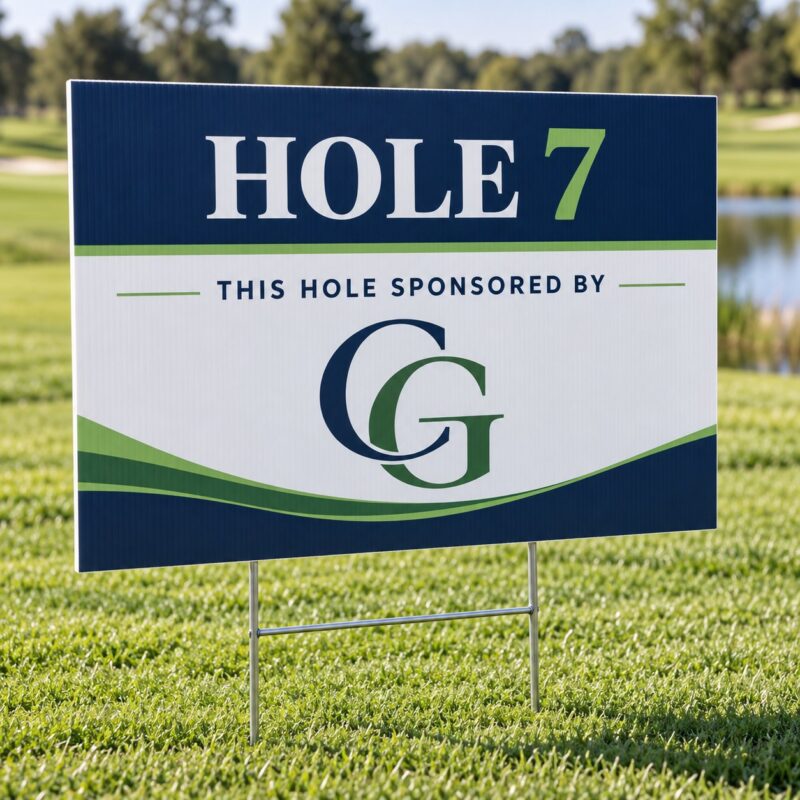 Custom Golf Hole Sponsor & Tournament Signs
