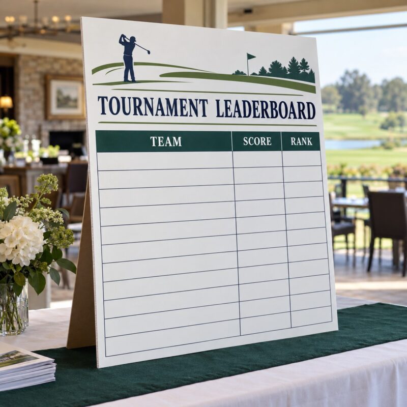 Custom Tournament Leaderboard & Bracket Display Boards