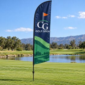 Custom Golf & Sports Event Feather Flags — image 1