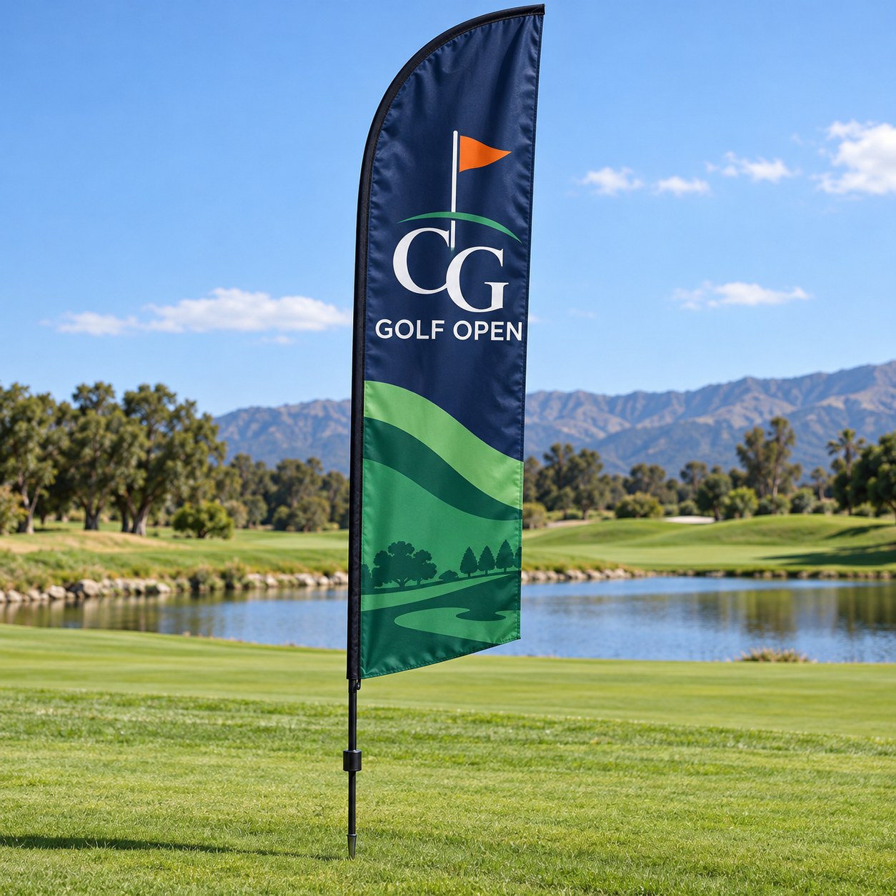 Custom Golf & Sports Event Feather Flags