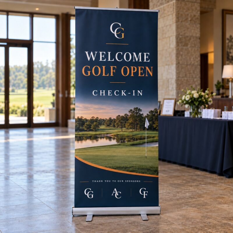 Custom Sports Event Retractable Banners