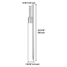 20 Inch Feather Flag Rotating Ground Spike Holders — image 2