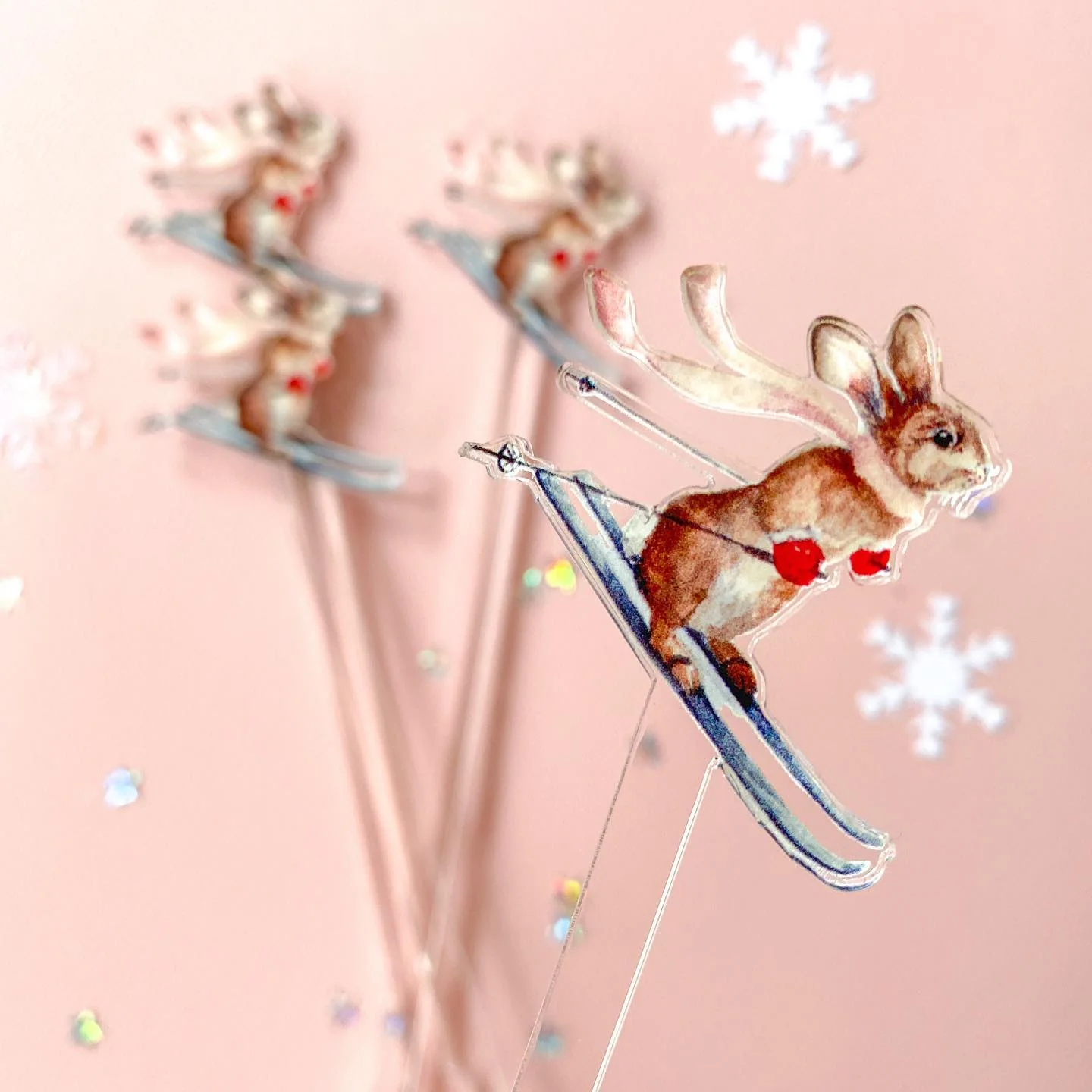 Custom Logo and Illustrated Acrylic Drink Stirrers - 8 Inch — image 2