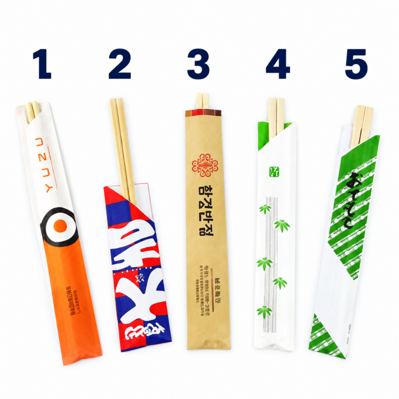 Full-Color Custom Chopstick Sleeves - Sleeves Only
